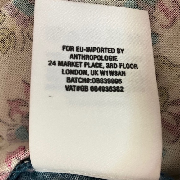 NWT - Anthro Maeve 3/4 Sleeve Floral Top XS - Picture 10 of 11